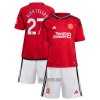 Camisola + Calções Manchester United Alex Telles 27 Criança Equipamento 1ª 23/24